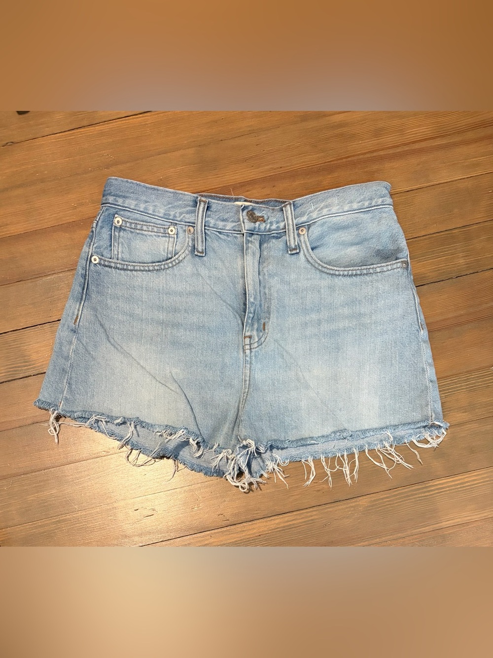 Madewell Light Blue Denim Cutoff Shorts sue 28